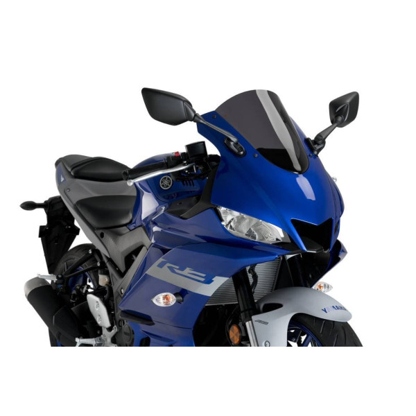 Puig Puig r-racer screen | dark smoke | yamaha yzf-r3 2019>current